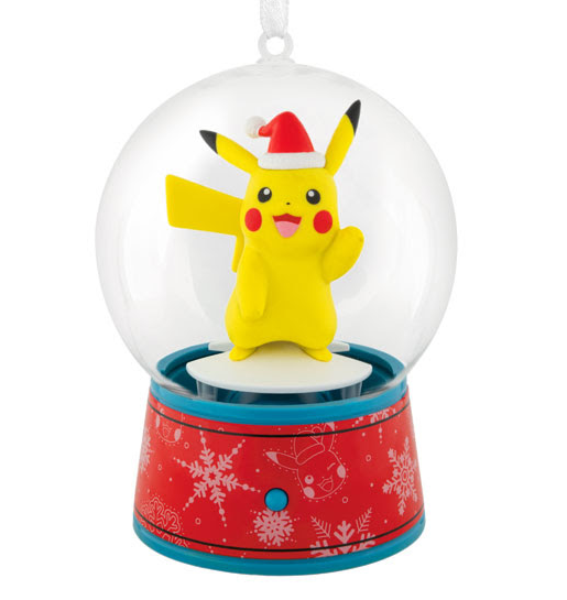 2026 Pokemon Pikachu Musical Snow Globe Hallmark Ornament with Motion RED BOX 